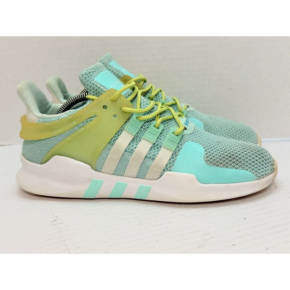 adidas EQT Support ADV Aqua Mint Turbo Yellow Sneakers Womens 10 B37538‎